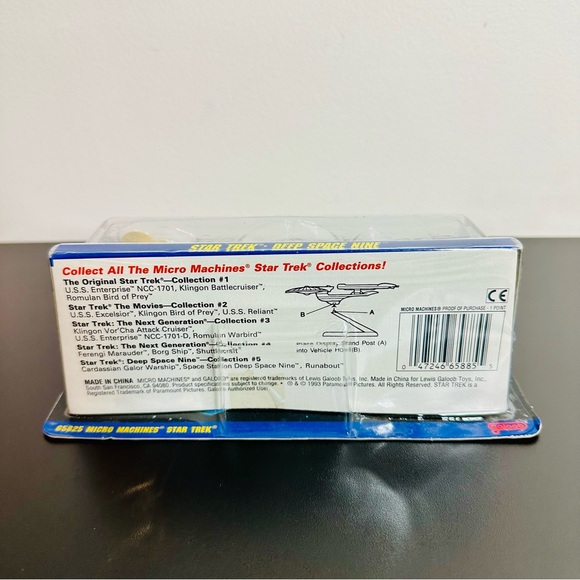 Micro Machines Star Trek DEEP SPACE NINE SPACE STATION CARDASSIAN WARSHIP New! - Picture 6 of 7